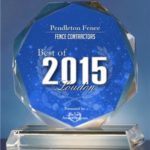 Pendleton Fence Best of 2015 Loudon Trophy
